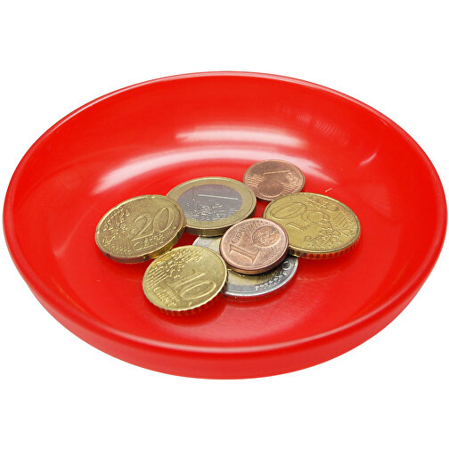 Spielgeldschälchen , standard-rot, Kunststoff, 2,10cm (Höhe), Bild 1