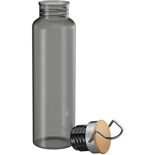 Trinkflasche 'Cascada', 0,8 L , grau, Kunststoff, 26,40cm (Höhe), Bild 2