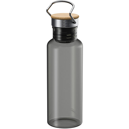Trinkflasche 'Cascada', 0,6 L , grau, Kunststoff, 22,00cm (Höhe), Bild 1