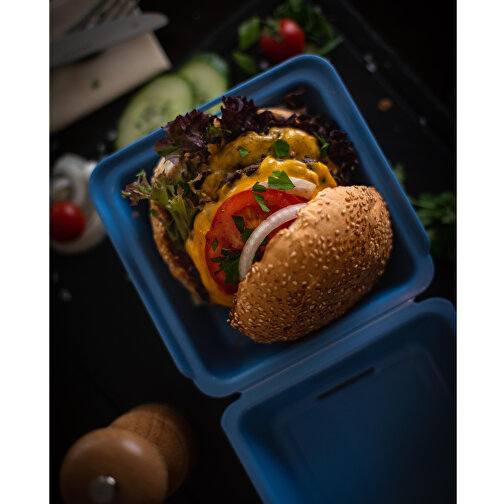 Burgerbox 'ToGo' , raffiniertes rot, Kunststoff, 15,70cm x 10,40cm x 15,70cm (Länge x Höhe x Breite), Bild 3