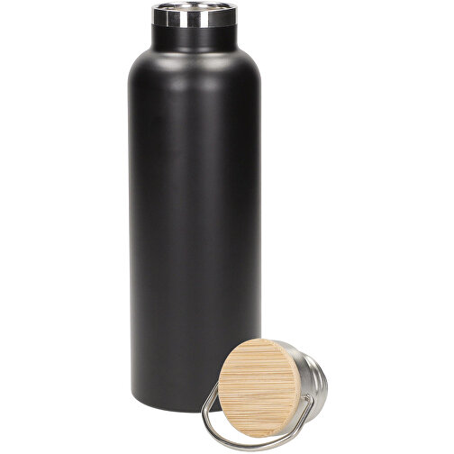 Vakuum Flasche 'Cascada' 0,7 L , schwarz, Metall, 26,50cm (Höhe), Bild 2