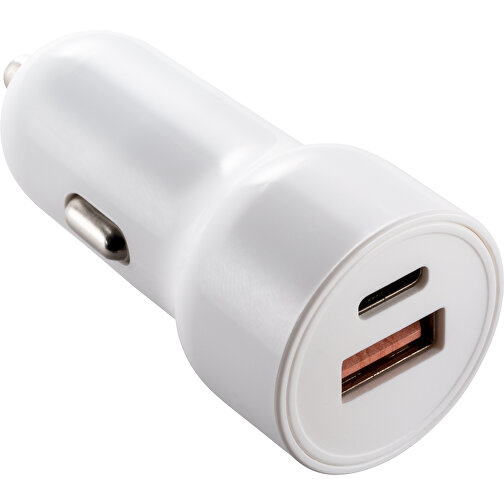USB-C & USB Autoladegerät REEVES-VALLEJO , Retumbler, weiß, Kunststoff, 60,00cm x 28,00cm x 28,00cm (Länge x Höhe x Breite), Bild 1