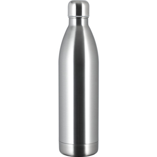 Thermotrinkflasche RETUMBLER-NIZZA XL , Retumbler, silber, Edelstahl, Kunststoff, Silikon, 303,00cm x 42,50cm x 80,00cm (Länge x Höhe x Breite), Bild 1