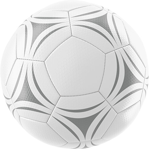 Fußball Platinum 30-Panel-Matchball - Individuell Bedruckt Und Handgenäht , weiß / grau, PU, 4-lagig, , Bild 1