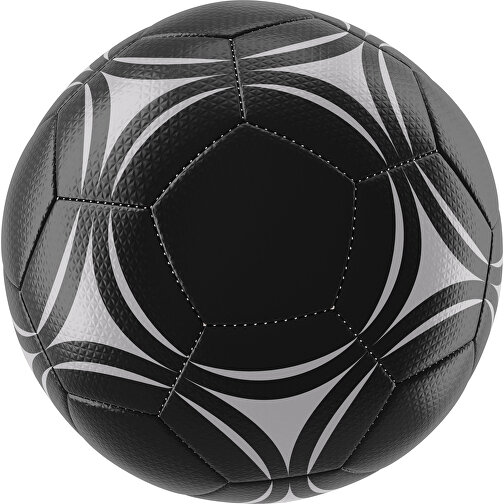 Fußball Platinum 30-Panel-Matchball - Individuell Bedruckt Und Handgenäht , schwarz / hellgrau, PU, 4-lagig, , Bild 1