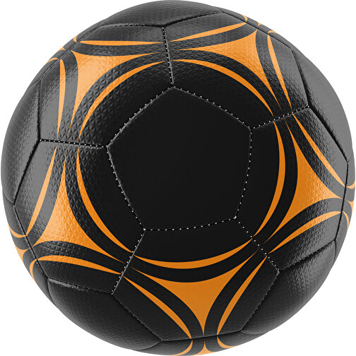 Fußball Platinum 30-Panel-Matchball - Individuell Bedruckt Und Handgenäht , schwarz / gelborange, PU, 4-lagig, , Bild 1