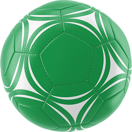 Fußball Platinum 30-Panel-Matchball - Individuell Bedruckt Und Handgenäht , grün / weiß, PU, 4-lagig, , Bild 1