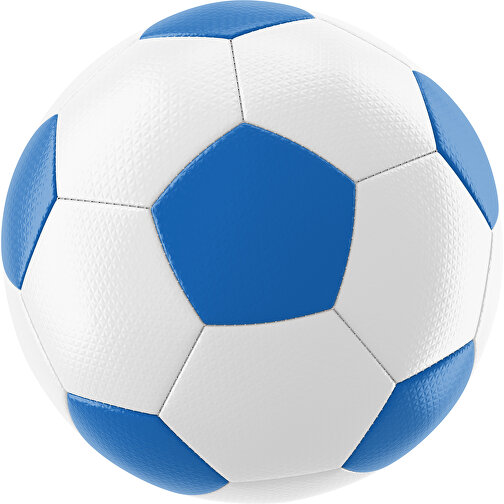 Fußball Platinum 30-Panel-Matchball - Individuell Bedruckt Und Handgenäht , weiß / kobaltblau, PU, 4-lagig, , Bild 1