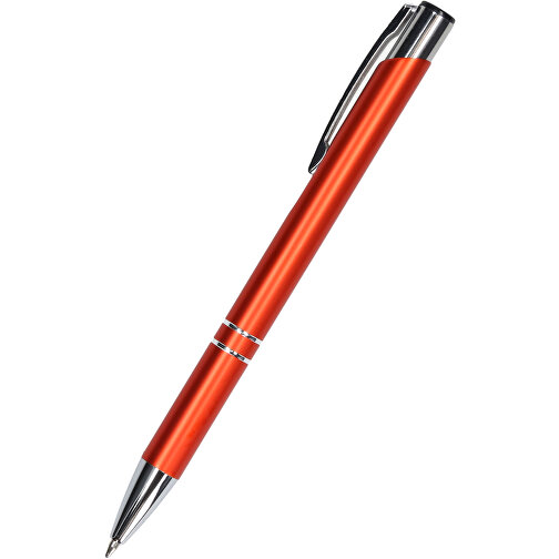 Kugelschreiber 'Novi' , orange, Metall, 13,60cm (Höhe), Bild 1
