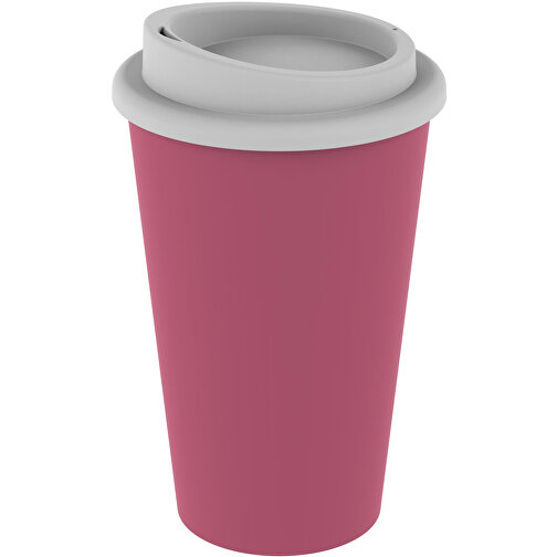 Kaffeebecher 'Premium' , rosa/weiss, Kunststoff, 15,50cm (Höhe), Bild 1