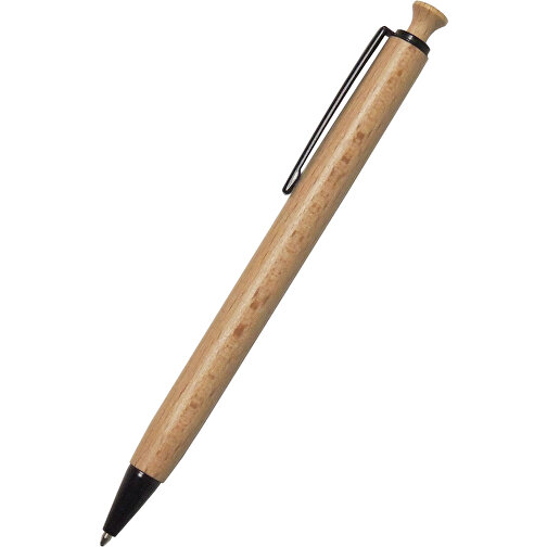 Kugelschreiber 'Shirakami' , natur, Holz, 14,00cm (Länge), Bild 1