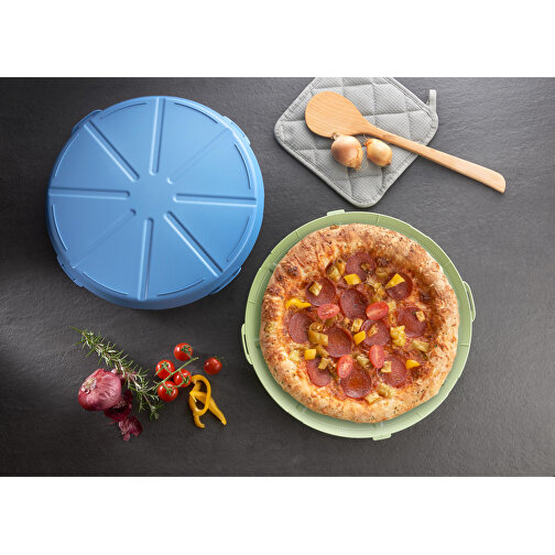 Pizzabox 'ToGo' , geselliges grün, Kunststoff, 4,50cm (Höhe), Bild 5