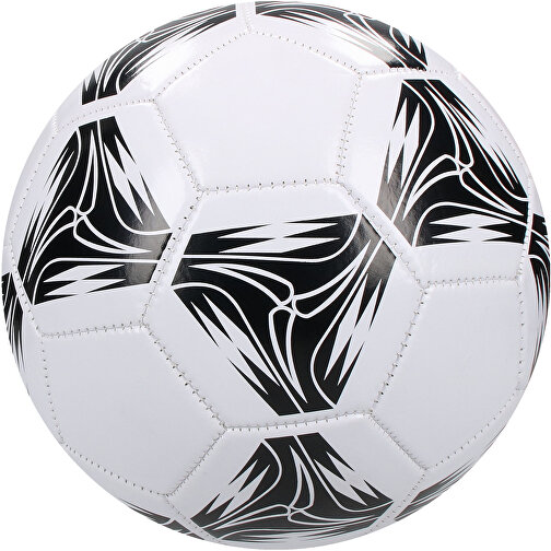 Fußball 'Golden Star' , weiß/schwarz, Kunststoff, , Bild 1