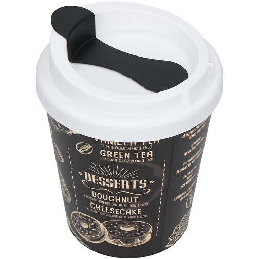 Kaffeebecher 'PremiumPlus' Small , schwarz/weiß, Kunststoff, 12,00cm (Höhe), Bild 2