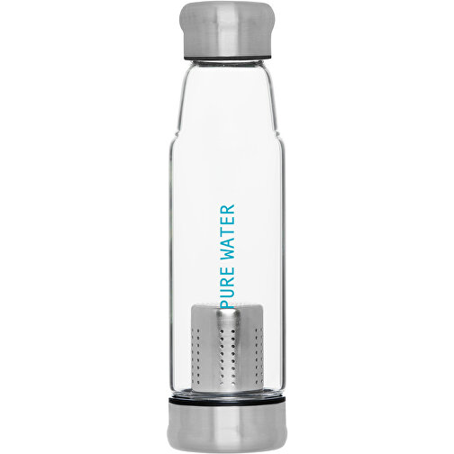 Glasflasche Mit Hülle 'Flavour' 0,5 L , transparent, Glas, 25,20cm (Höhe), Bild 4