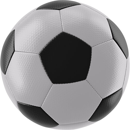 Fußball Platinum 30-Panel-Matchball - Individuell Bedruckt Und Handgenäht , hellgrau / schwarz, PU, 4-lagig, , Bild 1