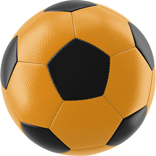 Fußball Platinum 30-Panel-Matchball - Individuell Bedruckt Und Handgenäht , kürbisorange / schwarz, PU, 4-lagig, , Bild 1