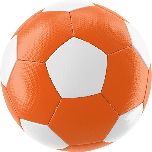 Fußball Platinum 32-Panel-Matchball - Individuell Bedruckt Und Handgenäht , orange / weiß, PU, 4-lagig, , Bild 1