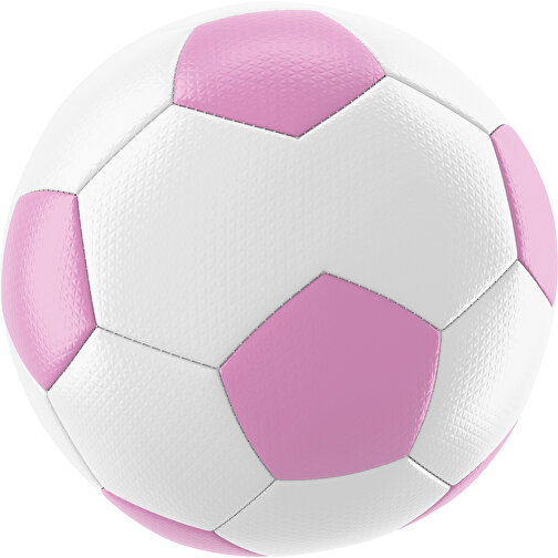 Fußball Platinum 30-Panel-Matchball - Individuell Bedruckt Und Handgenäht , weiß / rosa, PU, 4-lagig, , Bild 1