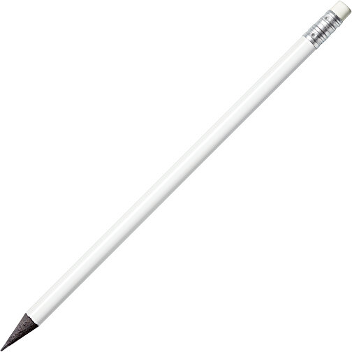 STAEDTLER Bleistift Mit Radiertip, Schwarz Durchgefärbtes Holz , Staedtler, weiß, Holz, 18,70cm x 0,80cm x 0,80cm (Länge x Höhe x Breite), Bild 2