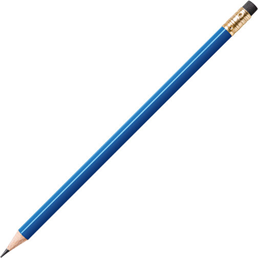 STAEDTLER Bleistift Rund Mit Radiertip , Staedtler, blau, Holz, 18,70cm x 0,80cm x 0,80cm (Länge x Höhe x Breite), Bild 2