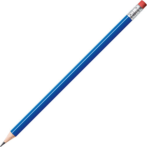 STAEDTLER Bleistift Rund Mit Radiertip , Staedtler, blau, Holz, 18,70cm x 0,80cm x 0,80cm (Länge x Höhe x Breite), Bild 2