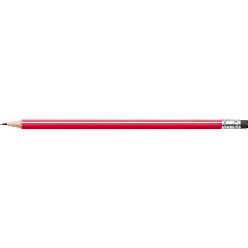 STAEDTLER Bleistift Rund Mit Radiertip , Staedtler, rot, Holz, 18,70cm x 0,80cm x 0,80cm (Länge x Höhe x Breite), Bild 3