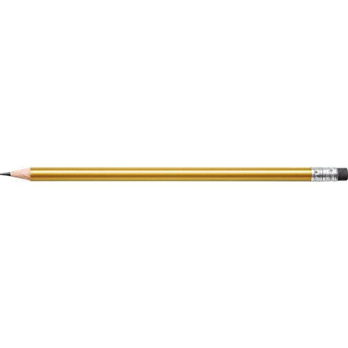 STAEDTLER Bleistift Rund Mit Radiertip , Staedtler, gold, Holz, 18,70cm x 0,80cm x 0,80cm (Länge x Höhe x Breite), Bild 3