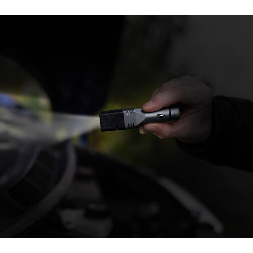 TROIKA Taschenlampe ECO CAR KNICKLICHT , Troika, titanfarben, Aluminium, Kunststoff, 11,10cm x 2,60cm x 2,60cm (Länge x Höhe x Breite), Bild 9