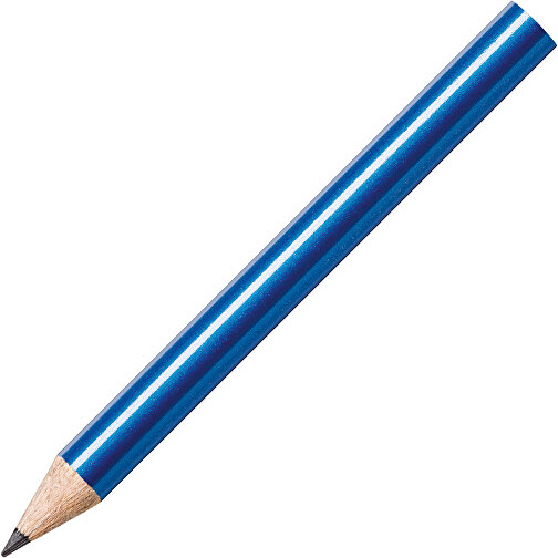 STAEDTLER Bleistift Rund, Halbe Länge , Staedtler, blau metallic, Holz, 8,70cm x 0,80cm x 0,80cm (Länge x Höhe x Breite), Bild 2