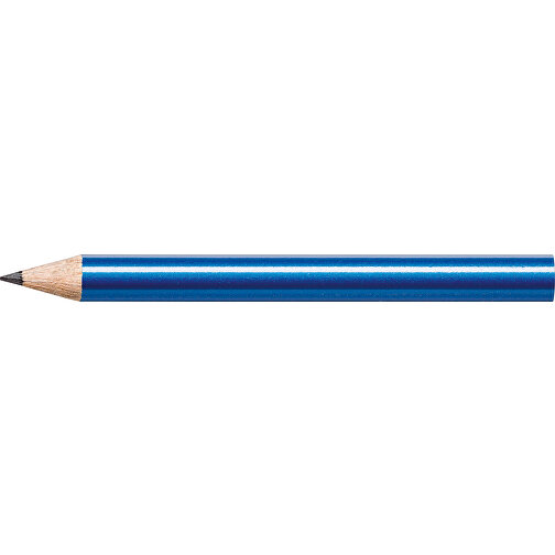 STAEDTLER Bleistift Rund, Halbe Länge , Staedtler, blau metallic, Holz, 8,70cm x 0,80cm x 0,80cm (Länge x Höhe x Breite), Bild 3