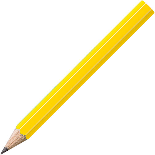 STAEDTLER Bleistift Hexagonal, Halbe Länge , Staedtler, gelb, Holz, 8,70cm x 0,80cm x 0,80cm (Länge x Höhe x Breite), Bild 2
