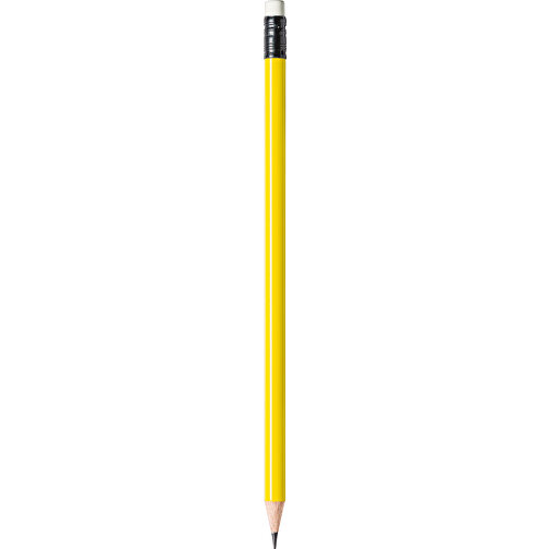 STAEDTLER Bleistift Rund Mit Radiertip , Staedtler, gelb, Holz, 18,70cm x 0,80cm x 0,80cm (Länge x Höhe x Breite), Bild 1