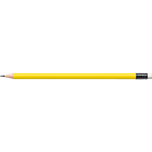 STAEDTLER Bleistift Rund Mit Radiertip , Staedtler, gelb, Holz, 18,70cm x 0,80cm x 0,80cm (Länge x Höhe x Breite), Bild 3