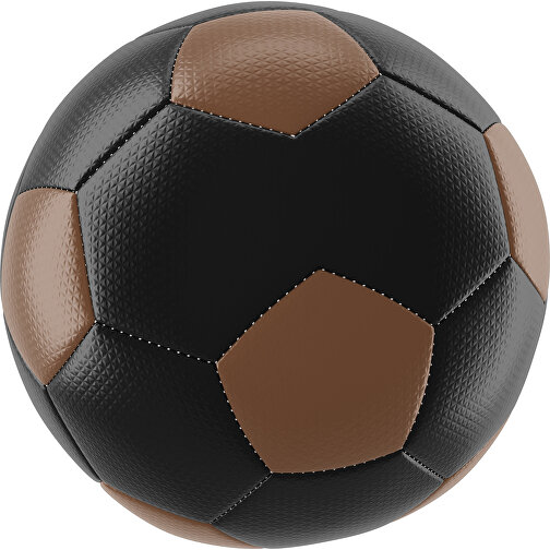 Fußball Platinum 30-Panel-Matchball - Individuell Bedruckt Und Handgenäht , schwarz / dunkelbraun, PU, 4-lagig, , Bild 1