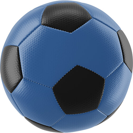 Fußball Platinum 30-Panel-Matchball - Individuell Bedruckt Und Handgenäht , dunkelblau / schwarz, PU, 4-lagig, , Bild 1