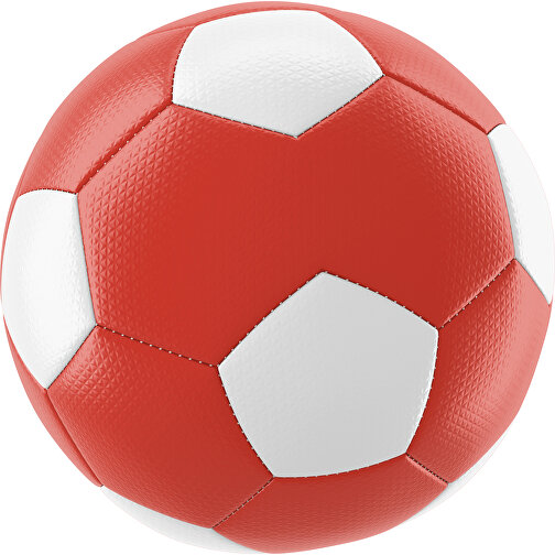 Fußball Platinum 30-Panel-Matchball - Individuell Bedruckt Und Handgenäht , rot / weiß, PU, 4-lagig, , Bild 1