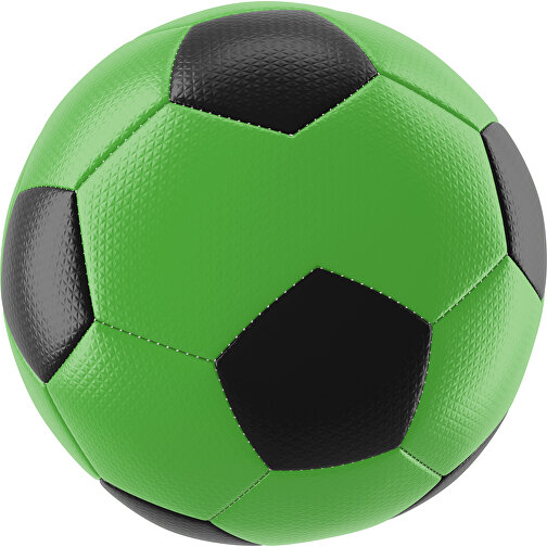 Fußball Platinum 30-Panel-Matchball - Individuell Bedruckt Und Handgenäht , grasgrün / schwarz, PU, 4-lagig, , Bild 1