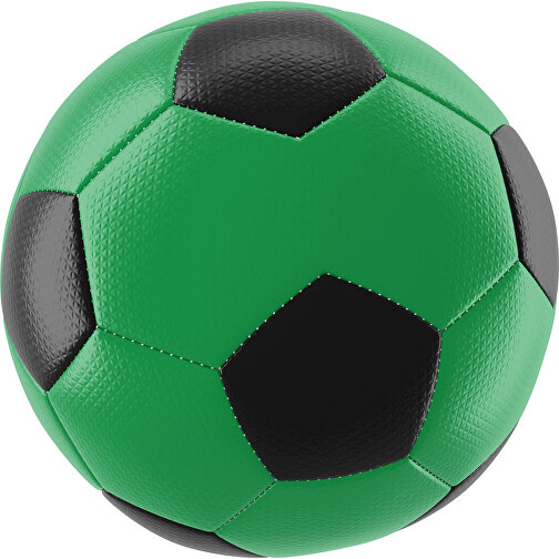 Fußball Platinum 30-Panel-Matchball - Individuell Bedruckt Und Handgenäht , grün / schwarz, PU, 4-lagig, , Bild 1