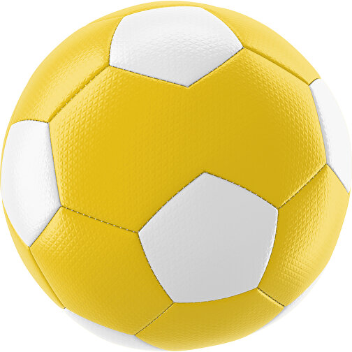 Fußball Platinum 30-Panel-Matchball - Individuell Bedruckt Und Handgenäht , sonnengelb / weiß, PU, 4-lagig, , Bild 1