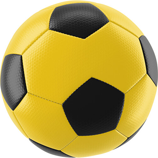 Fußball Platinum 30-Panel-Matchball - Individuell Bedruckt Und Handgenäht , sonnengelb / schwarz, PU, 4-lagig, , Bild 1