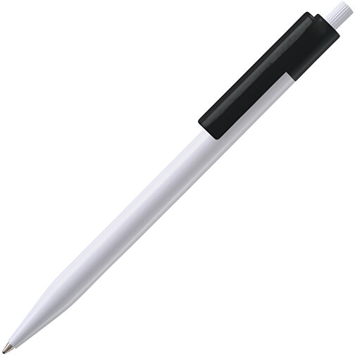 Kugelschreiber Kuma Hardcolour , weiß / schwarz, ABS, 14,50cm (Länge), Bild 1