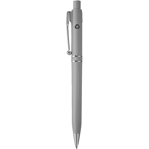 Kugelschreiber Raja Chrome Recycled Hardcolour , grau, Recycled ABS, 14,00cm (Länge), Bild 1