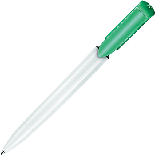 Kugelschreiber S40 Colour Hardcolour , weiß / türkis, ABS, 13,90cm (Länge), Bild 1
