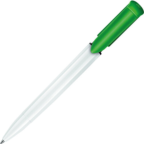 Kugelschreiber S40 Colour Hardcolour , weiß / grün, ABS, 13,90cm (Länge), Bild 1
