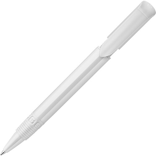 Kugelschreiber S40 Grip Hardcolour , weiß / weiß, ABS, 13,90cm (Länge), Bild 1