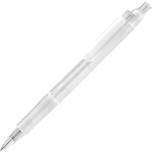 Kugelschreiber Vegetal Pen Clear Transparent , gefrostet weiss, PLA, 13,70cm (Länge), Bild 1