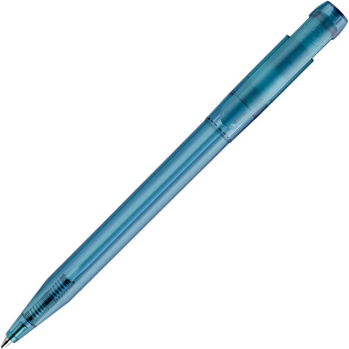 Kugelschreiber Pier Clear Transparent , transparent blau, ABS, 13,60cm (Länge), Bild 1