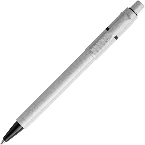 Kugelschreiber Baron Stone Hardcolour , grau / schwarz, ABS, 13,30cm (Länge), Bild 1
