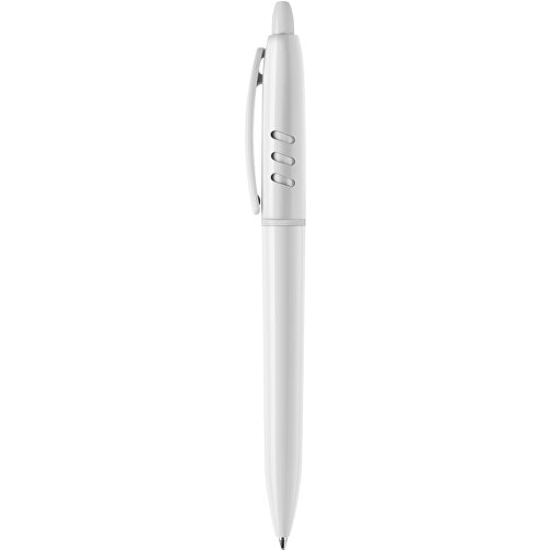 Kugelschreiber S30 Hardcolour , weiß / weiß, ABS, 13,80cm (Höhe), Bild 1